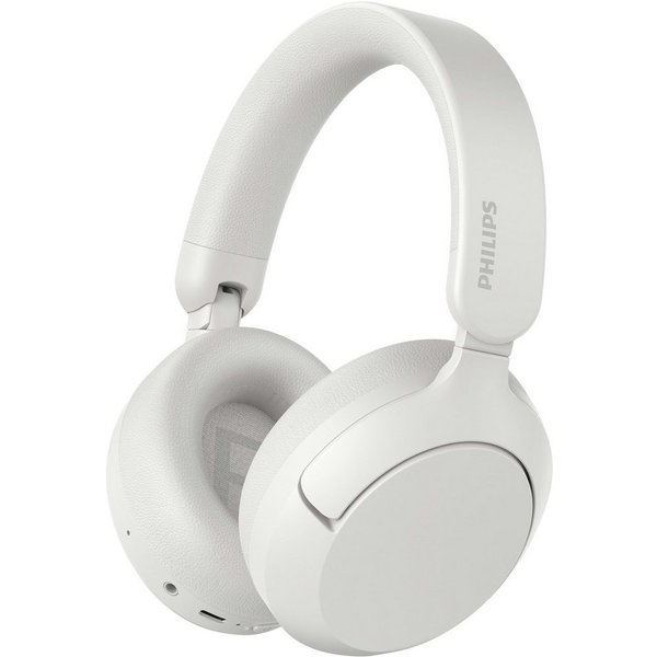 Philips TAH6000WT/00 Over-Ear-Kopfhörer (Active Noise Cancelling (ANC), Adaptive Noise-Cancelling, Hi-Res, Multi-Point-Verbindung, Sprachsteuerung, Transparenzm