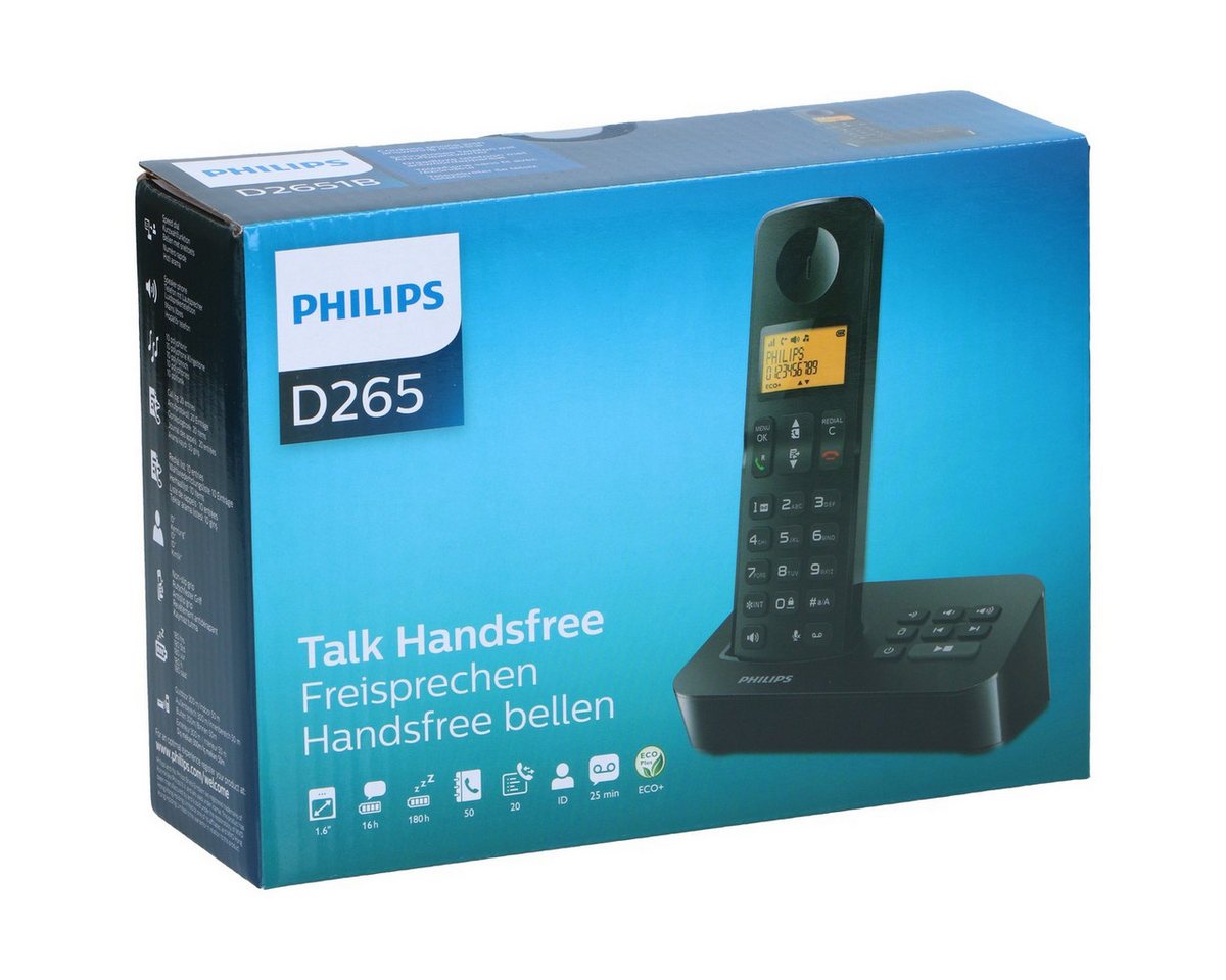 Philips Philips Telefon D2651B/01 DECT-Telefon – Bild 5 von 5
