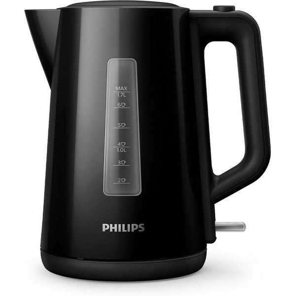 Philips Wasserkocher HD9318/20 Daily Collection, 1,7 l, 2200 W, Trockengehschutz, Schwarz