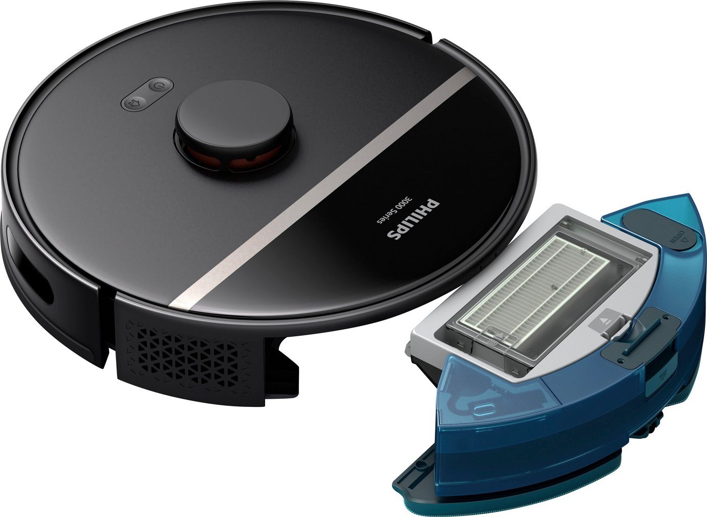 Philips XV1430/00 Mikrofasertuch (Packung, Zubehör für Philips Saugroboter 3000 Series XU3000/02, 4 Stk) – Bild 2 von 5