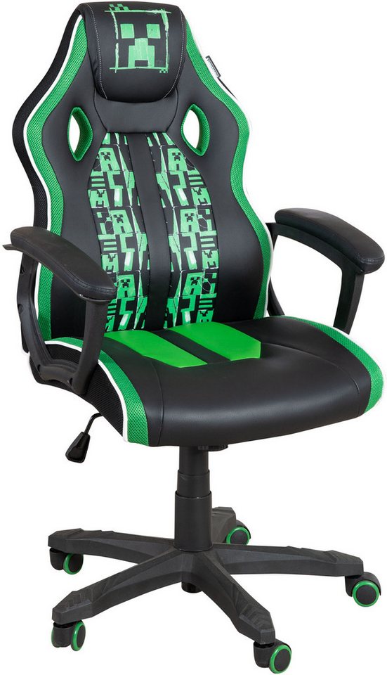 Phoenix Gaming-Stuhl (1 St), grüne Absetzungen, Racing Chair – Bild 5 von 5