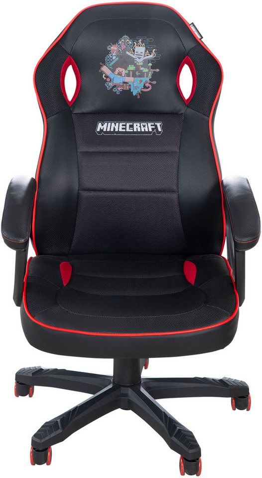 Phoenix Gaming-Stuhl (1 St), rote Absetzungen, Racing Chair – Bild 2 von 5