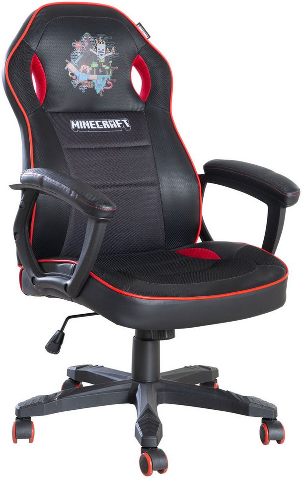 Phoenix Gaming-Stuhl (1 St), rote Absetzungen, Racing Chair – Bild 3 von 5