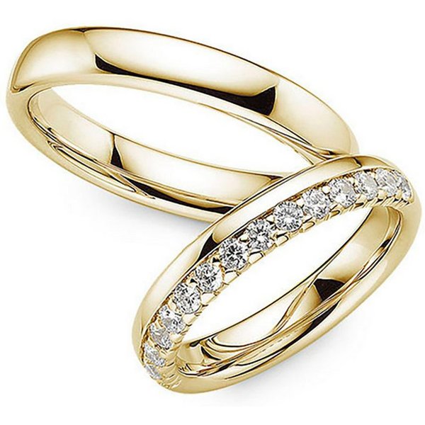 Phönix Trauring Schmuck Geschenk Partnerring Ehering Goldring, Made in Germany - wahlweise mit oder ohne Zirkonia