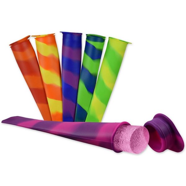 PhoneNatic Eisform 6x Eis-Pops Set Eis zum selber machen - Silikonformen mit Deckel