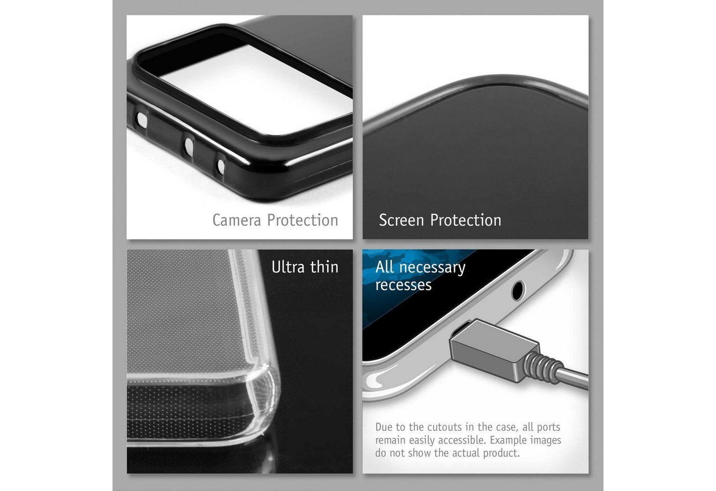 PhoneNatic Handyhülle kompatibel mit iPhone 17 Pro – Slim Case, stoßfest & kratzfest ca. 6,3 Zoll (iPhone 17 Pro), Alltagstauglich, Minimalistisches Design – Bild 4 von 5