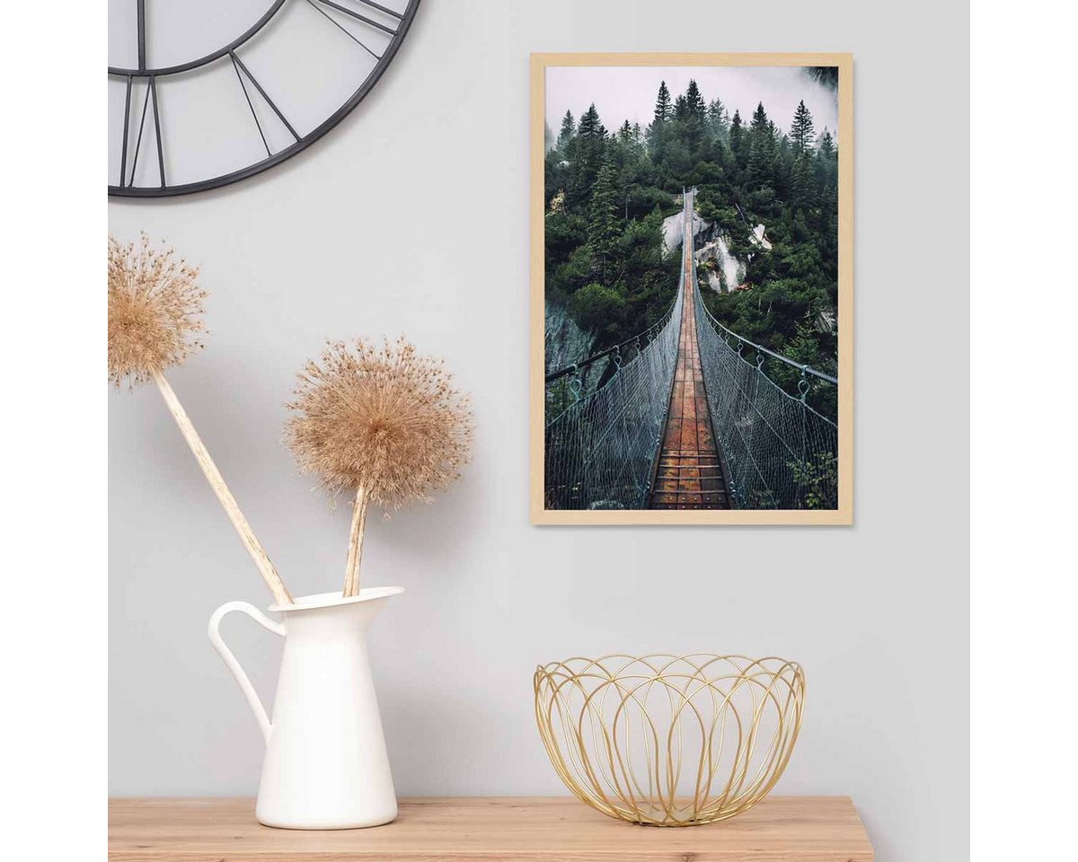 PHOTOLINI Bilderrahmen modern mit bruchsicherem Acrylglas, Holz MDF für Fotos & Poster, für 1 Bilder (1 Einzelrahmen), Posterrahmen 30x45 cm zum Aufhängen – Bild 4 von 5