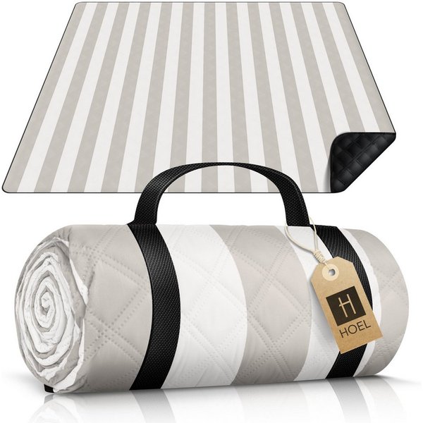 Picknickdecke HOEL® Picknickdecke 200x200 cm wasserabweisend + isoliert XXL, HOEL