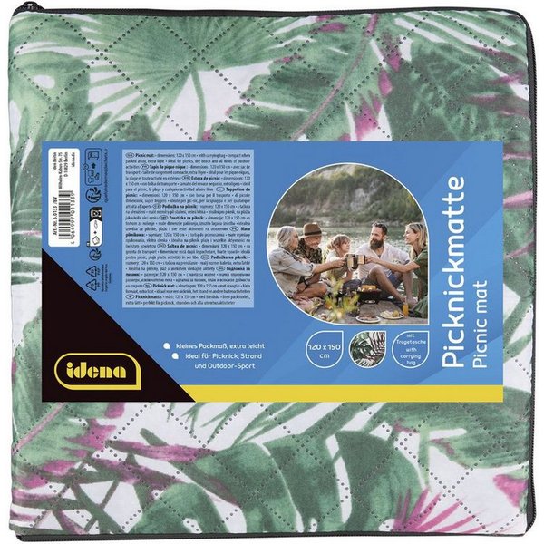 Picknickdecke Idena Picknick- und Strandmatte 120x150cm, Idena