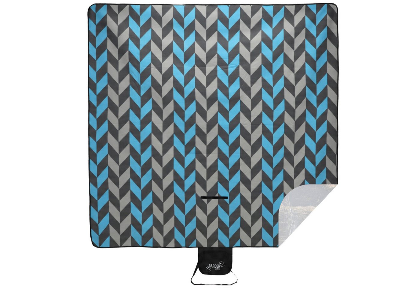 Picknickdecke Thermo-Picknickdecke wasserfest mit Tragegriff 200x200 cm, Thermo – Bild 2 von 5