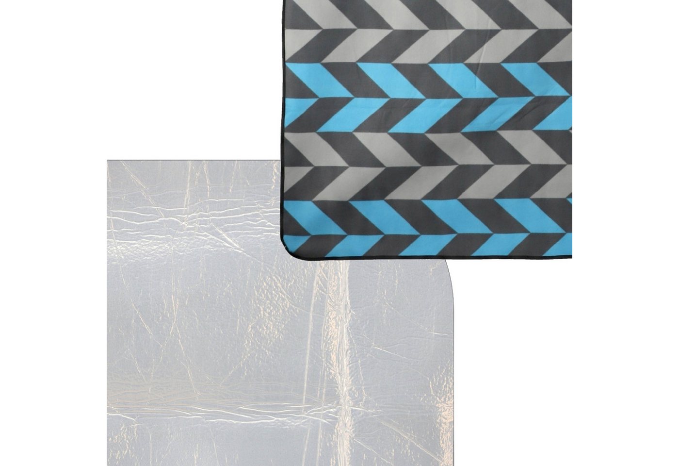 Picknickdecke Thermo-Picknickdecke wasserfest mit Tragegriff 200x200 cm, Thermo – Bild 5 von 5
