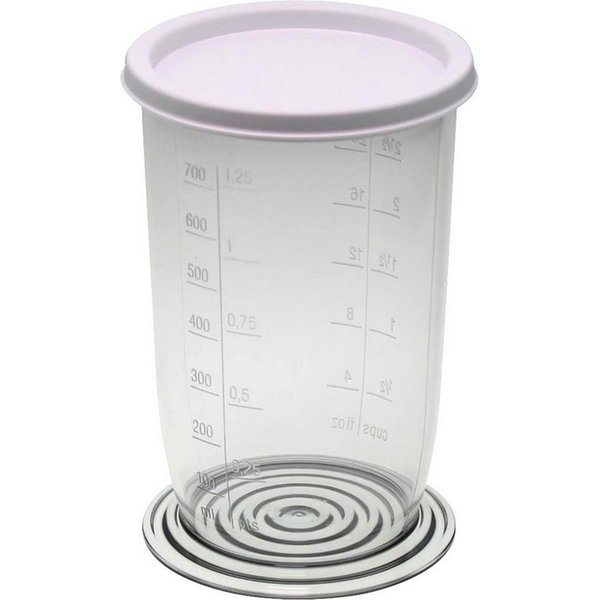 Piebert Aufbewahrungssystem Universal-Messbecher mit Skala 21416 (H15,5 xØ 9 cm) 700 ml für Stab-