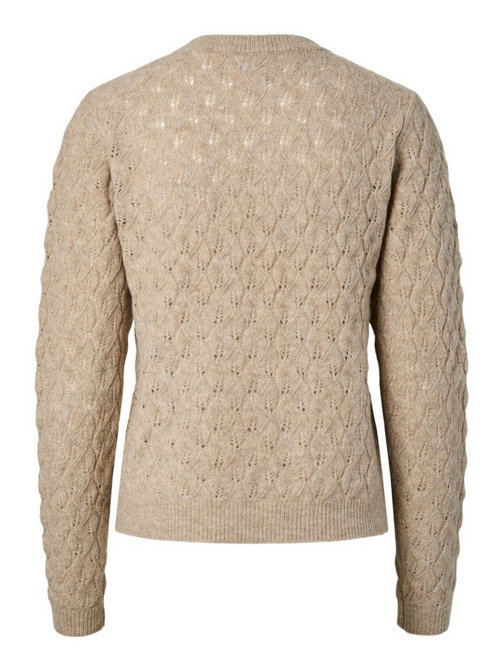 pieces Rundhalspullover PCLELOU LS O-NECK KNIT NOOS BC Materialmix – Bild 5 von 5