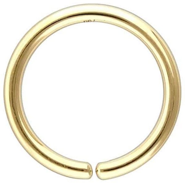 PIERCINGLINE Nasenpiercing 18 Karat Gold O-Ring - biegbar (Biege-Ringe, 1-tlg)