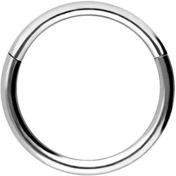 PIERCINGLINE Nasenpiercing Titan Segmentring Clicker Ohrpiercing Septum Nase (Clicker, 1-tlg), Ohrpiercing für Conch, Helix, Tragus, Daith, Lobe