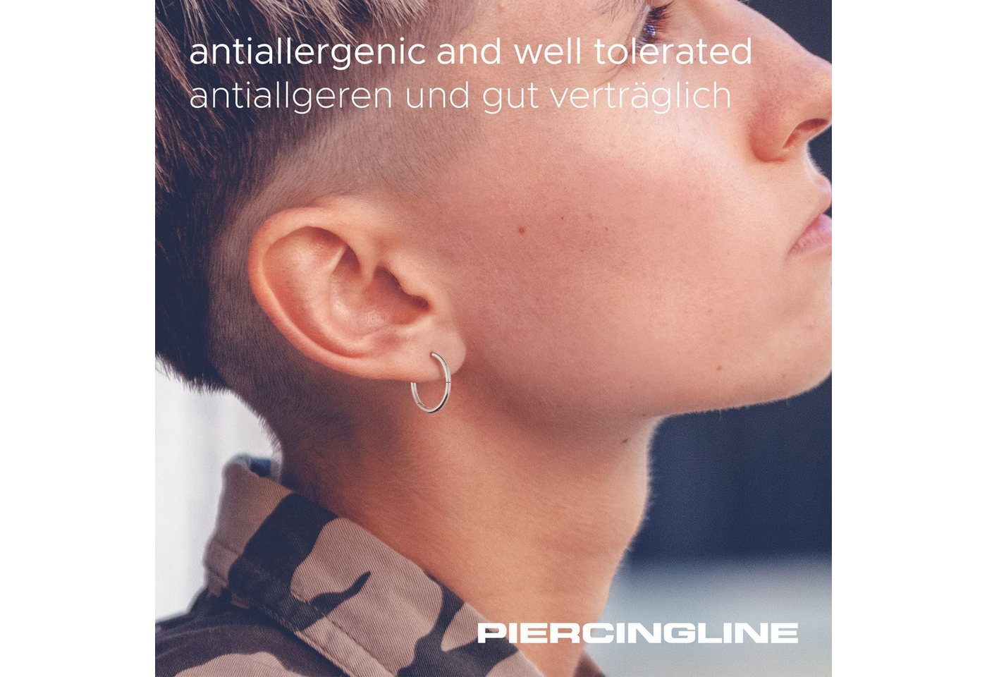 PIERCINGLINE Nasenpiercing Titan Segmentring Clicker Ohrpiercing Septum Nase (Clicker, 1-tlg), Ohrpiercing für Conch, Helix, Tragus, Daith, Lobe – Bild 5 von 5