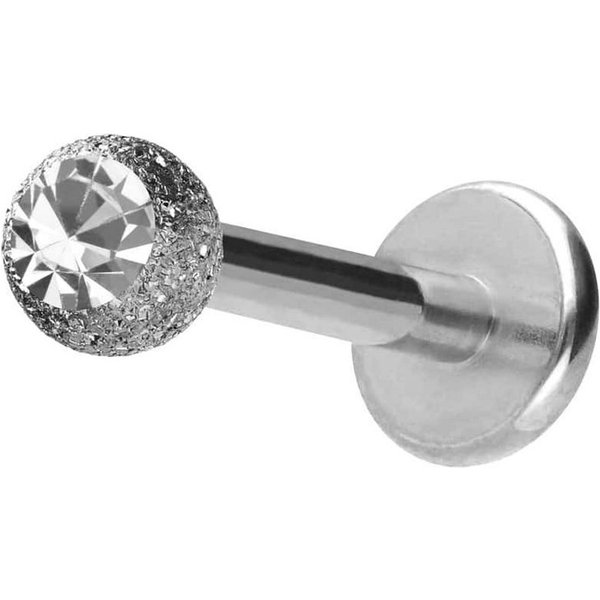 PIERCINGLINE Piercing-Set Chirurgenstahl Labret DIAMANTOPTIK + KRISTALL (Labrets, 1-tlg)