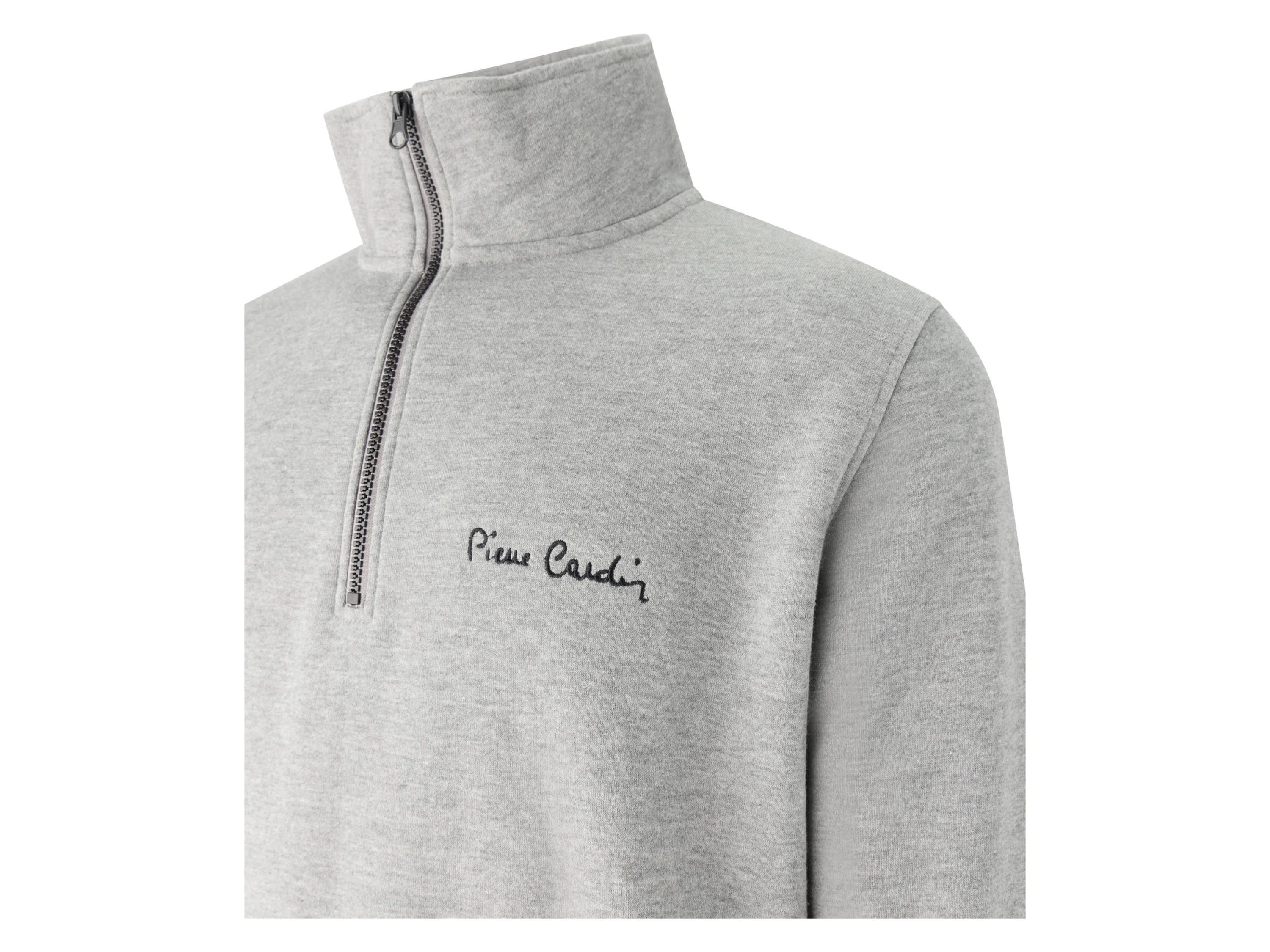 PIERRE CARDIN Herren Zip Troyer (graumelange, M) – Bild 2 von 3
