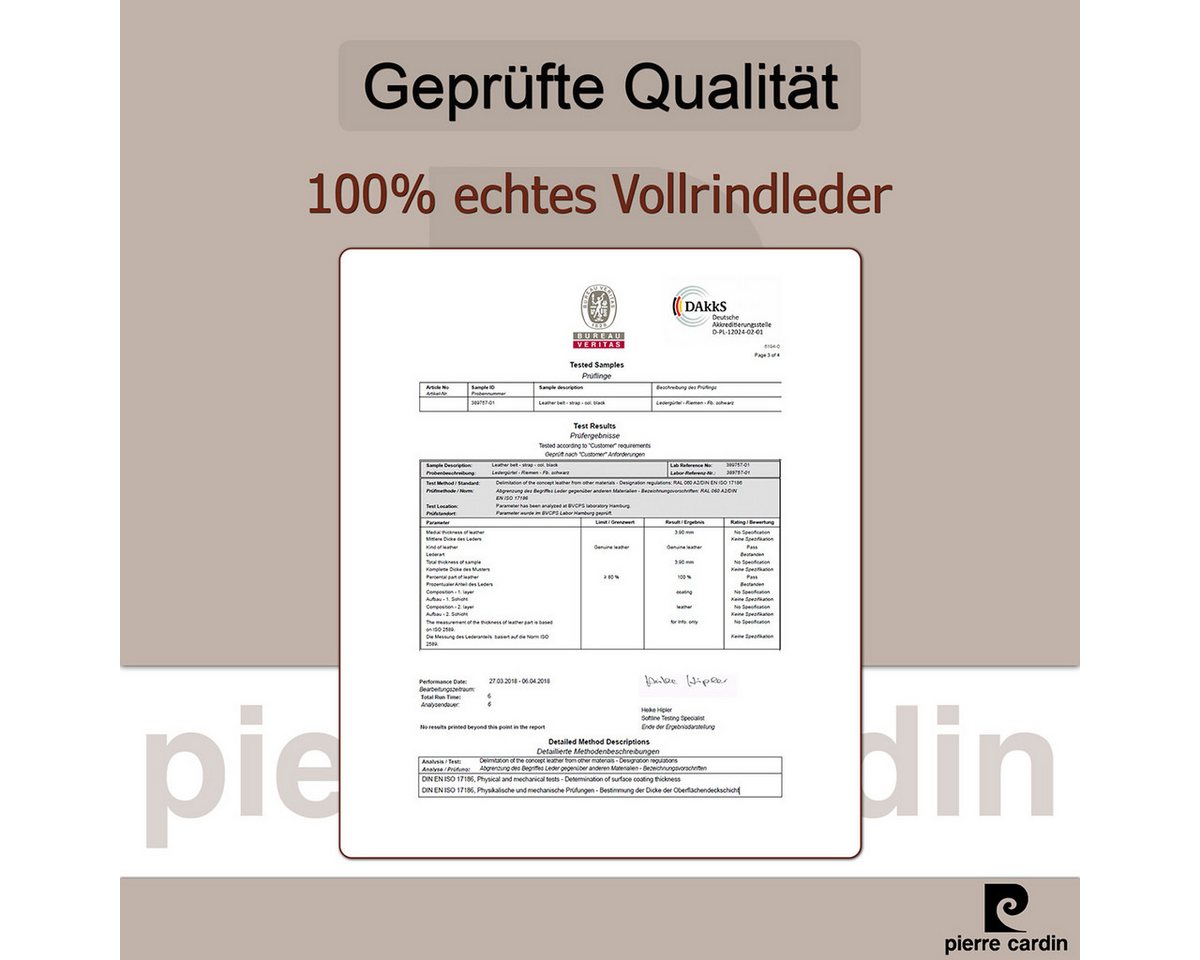 Pierre Cardin Ledergürtel – Bild 2 von 5