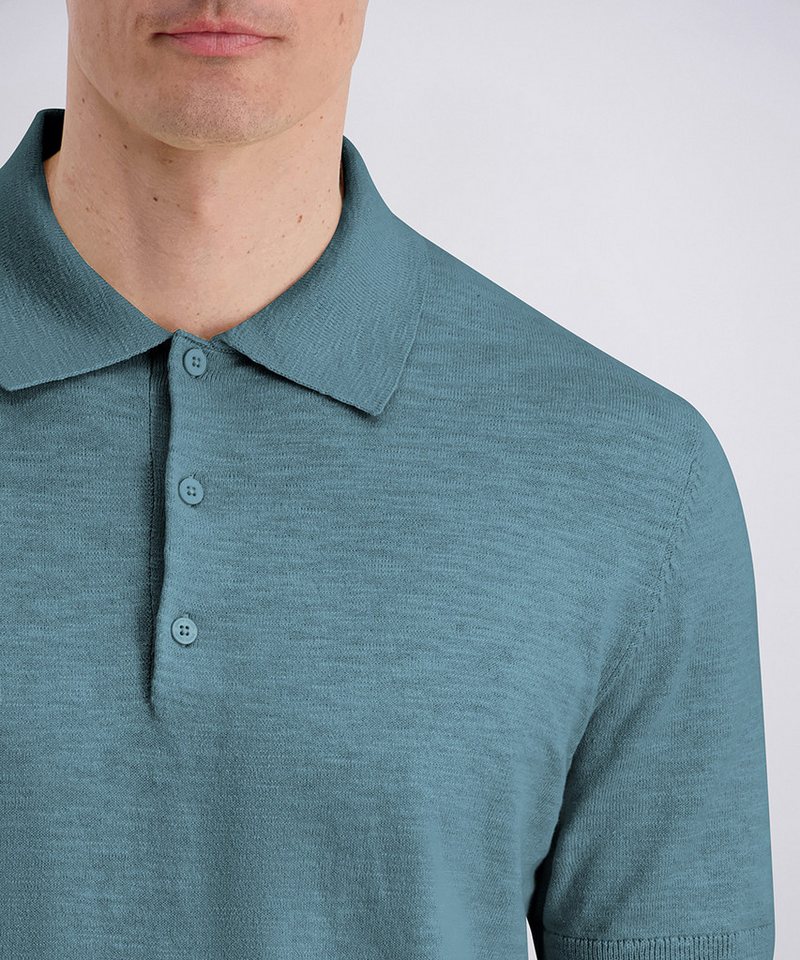 Pierre Cardin Poloshirt Polo Strick Regular Fit, Kurzarm, 3-Knopf-Form – Bild 3 von 5
