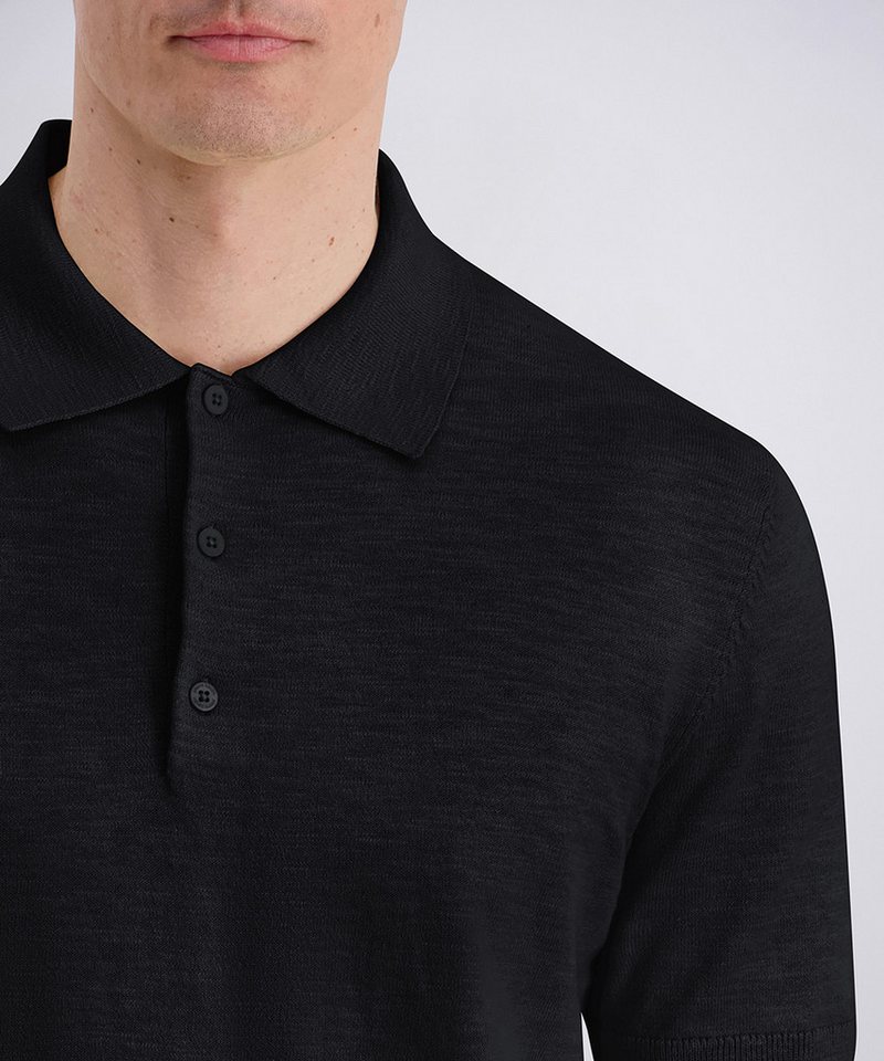 Pierre Cardin Poloshirt Polo Strick Regular Fit, Kurzarm, 3-Knopf-Form – Bild 3 von 5