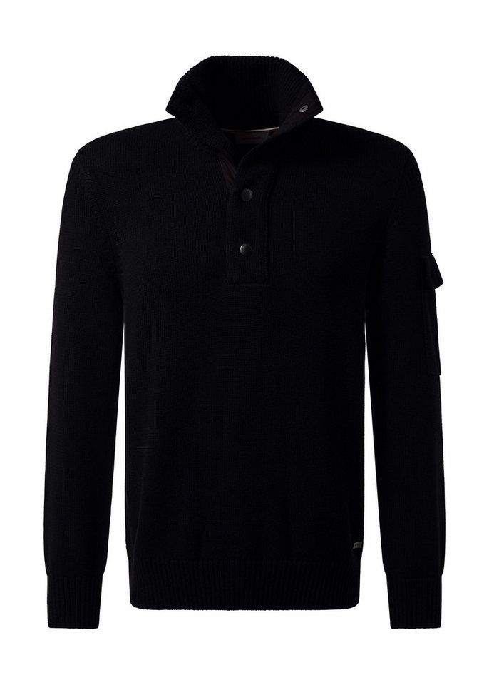 Pierre Cardin Rollkragenpullover mit Knopfleiste – Bild 2 von 5