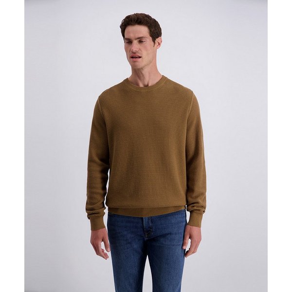 Pierre Cardin Rundhalspullover mit Waffelstruktur- Muster
