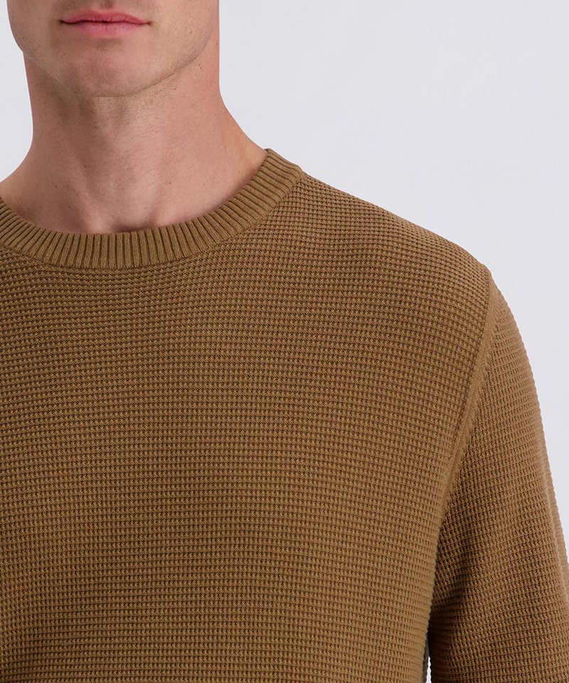 Pierre Cardin Rundhalspullover mit Waffelstruktur- Muster – Bild 4 von 5