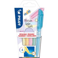 Pilot 6er-Set Textmarker "Frixion Light Soft" farbig sortiert