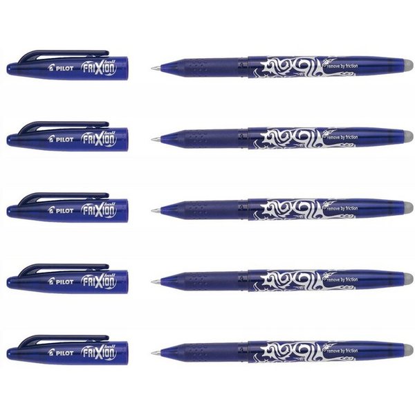 Pilot Pen Tintenroller Frixion Ball 0.7 - 5er-Set, (5-tlg)