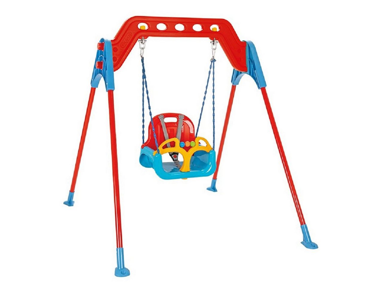 Pilsan Einzelschaukel Swing 07968, Metallrahmen, Rückenlehne, abnehmbarer Bügel, bis 100 kg, ab 12 Monate – Bild 2 von 4