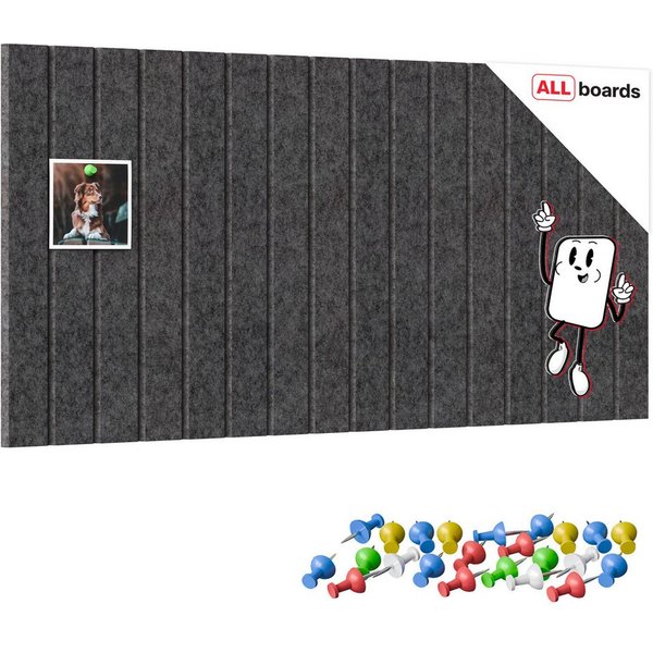 ALLboards Pinnwand ALLboards Filzpaneele, Filz-Korktafeln für die Wand