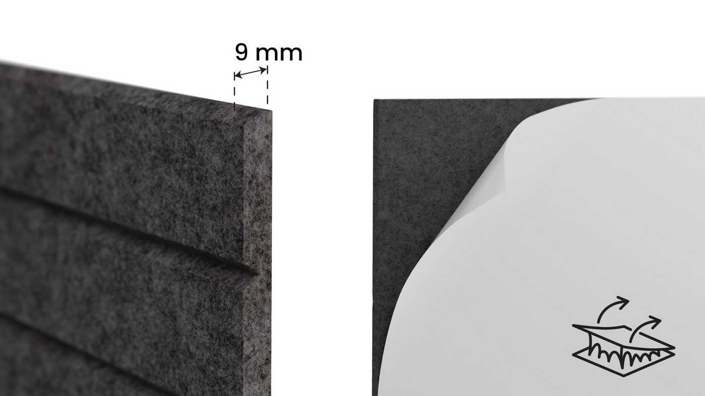 ALLboards Pinnwand ALLboards Filzpaneele, Filz-Korktafeln für die Wand – Bild 5 von 5