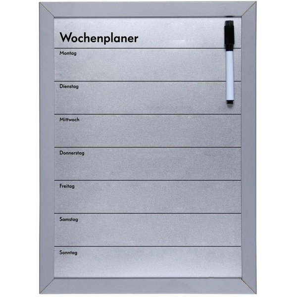 Vigo Pinnwand Vigo Magnettafel Wochenplaner, 29 x 39 cm