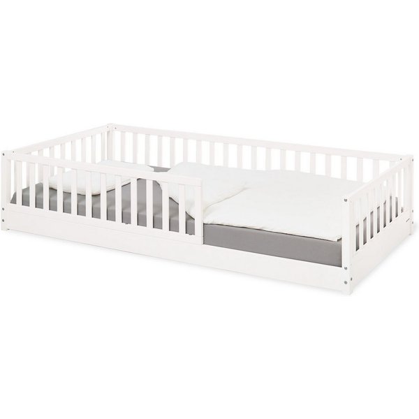 Pinolino® Jugendbett Bodenbett 'Evi', 90 x 200 cm, weiß lackiert