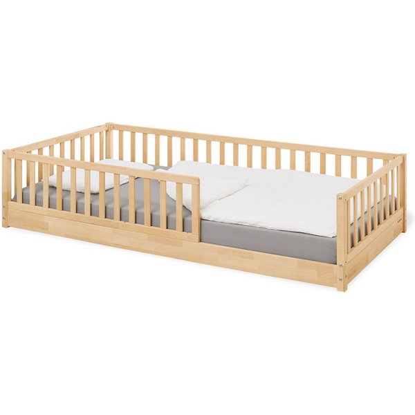 Pinolino® Jugendbett Bodenbett 'Evi', 90 x 200 cm, unbehandelt