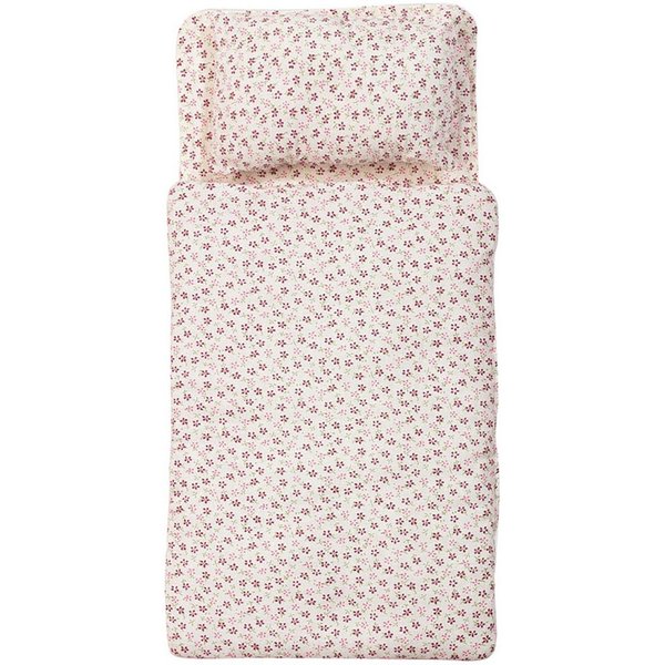 Pinolino® Puppen Bettwäsche Blümchen, für Puppenwagen und Puppenbetten