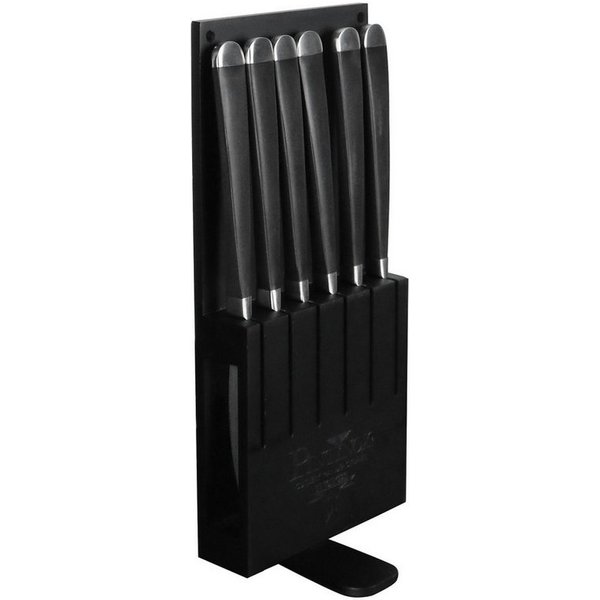 PINTINOX Steakmesser AUDREY mit Sägeschliff, im 6er Klarsichtkarton (6 Stück), designt von dem Künstler Marcell Ziliani