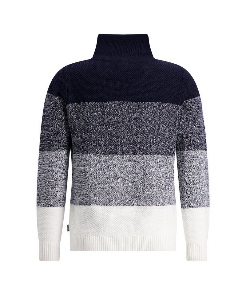 Pioneer Authentic Jeans Strickpullover Knit 1/1 Cowl neck b mit Stehkragen und Colorblocking – Bild 2 von 4