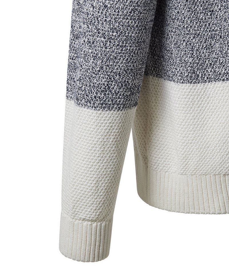 Pioneer Authentic Jeans Strickpullover Knit 1/1 Cowl neck b mit Stehkragen und Colorblocking – Bild 4 von 4