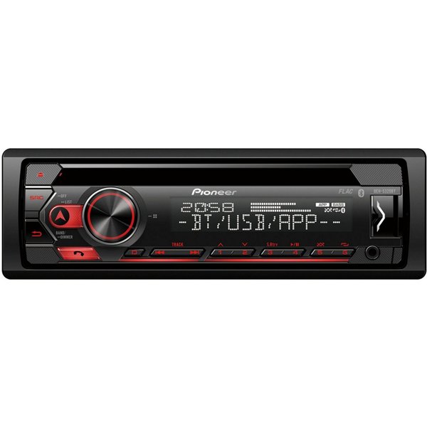 Pioneer DEH-S320BT Bluetooth Spotify CD USB Android Autoradio Autoradio (RDS, Abnehmbares Bedienteil, AM/FM Radio, Animiertes Display, Bluetooth, Eingebauter Eq