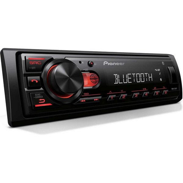 Pioneer MVH-S230BT 1-DIN Bluetooth Autoradio mit USB-Eingängen Autoradio (RDS, AM/FM Radio, Animiertes Display, Freisprecheinrichtung, 1 DIN)