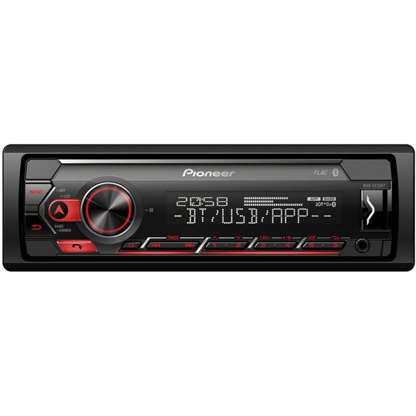 Pioneer MVH-S420BT Bluetooth Spotify USB Android iPhone Autoradio (RDS, Abnehmbares Bedienteil, AM/FM Radio, Animiertes Display, Bluetooth, Eingebauter Equalize