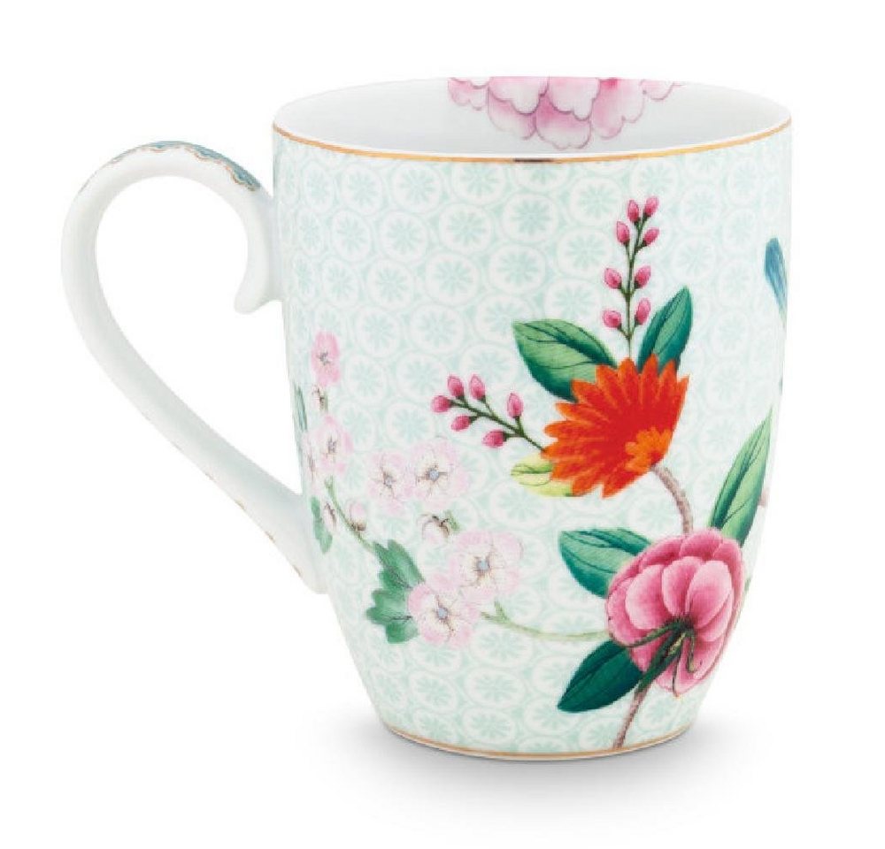 PiP Studio Becher Blushing Birds Henkelbecher white 0,365l, Porzellan, Mug Large Blushing Birds White 365ml – Bild 2 von 3