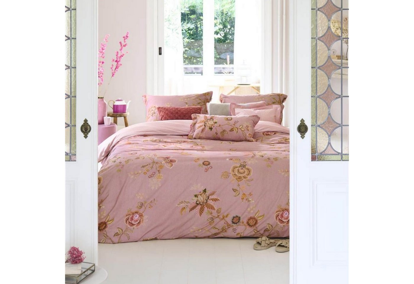 PiP Studio Bettwäsche Cece Fiore, Perkal, 2 teilig, Fantasieblumen, Äste – Bild 4 von 5