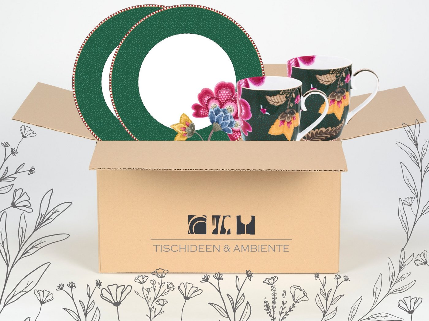 PiP Studio Geschenkbox Fantasy Green Geschenkbox 4tlg – Bild 2 von 3