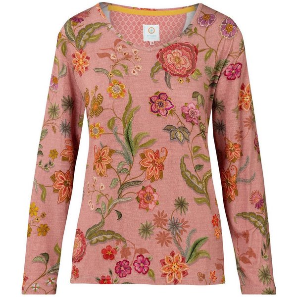 PiP Studio Langarmshirt Trice Long Sleeve Top Flower mit floralem Muster