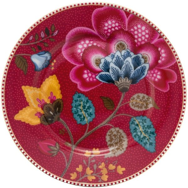 PiP Studio Teller Blooming Tales Fantasy Dark Red Teller 17cm