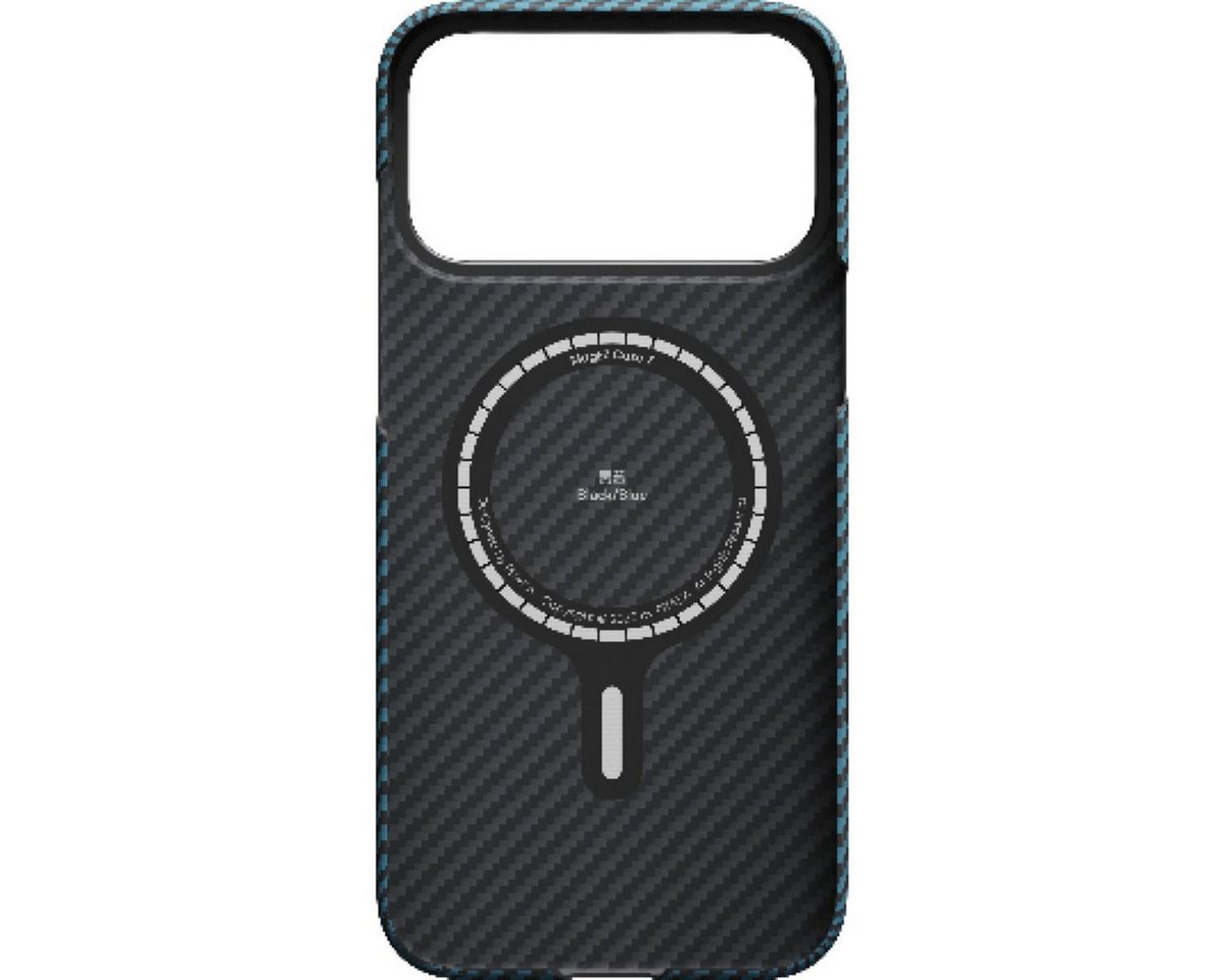 Pitaka Smartphone-Hülle Ultra-Slim Case for iPhone 17 Pro Blue/Grey Twill – Bild 4 von 4