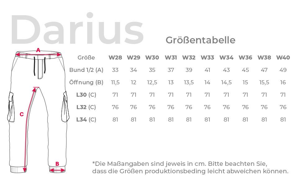 Pittman Cargohose Darius Cargo Chino elastischer Bund mit Kordelzug – Bild 4 von 4